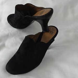Sofft Black Suede Mules